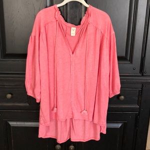 Free People Pink Blouse